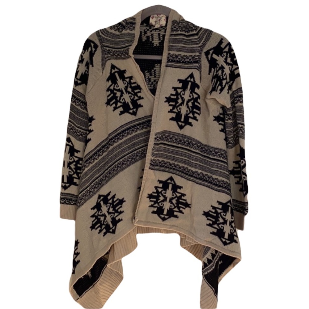 GUC Hippie Rose sweater simmer an and black size S